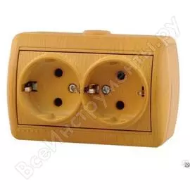 Двойная розетка Lezard NATA 710-0700-127