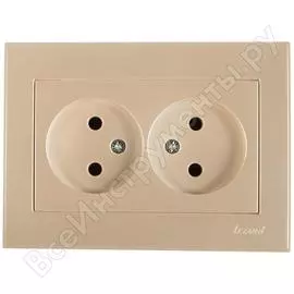Двойная розетка Lezard RAIN 703-3030-128