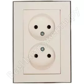 Двойная розетка Lezard RAIN 703-0225-128