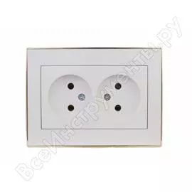 Двойная розетка Lezard RAIN 703-0226-128