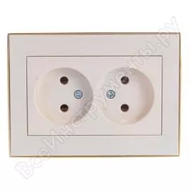 Двойная розетка Lezard RAIN 703-0326-128