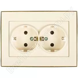 Двойная розетка Lezard RAIN 703-0226-127