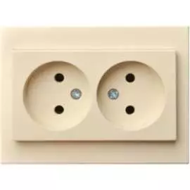 Двойная розетка LIREGUS Эпсилон IKL 16-109/409 E/S 28-070