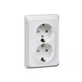 Двойная розетка Systeme Electric ЭТЮД PC16-108B