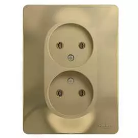 Двойная розетка Systeme Electric GLOSSA GSL000420