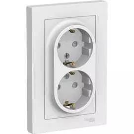 Двойная розетка Systeme Electric AtlasDesign ATN000126