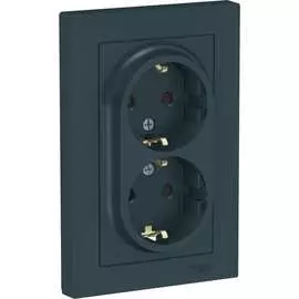 Двойная розетка Systeme Electric AtlasDesign ATN000826