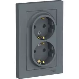 Двойная розетка Systeme Electric AtlasDesign ATN000724