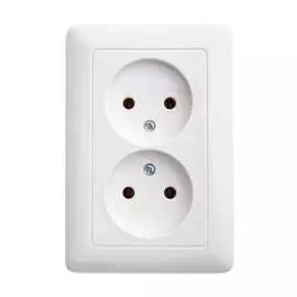 Двойная розетка Systeme Electric ХИТ RS16-235-B