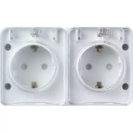 Двойная розетка Systeme Electric AtlasDesign PROFI ATN540126