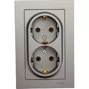 Двойная розетка Systeme Electric AtlasDesign ATN000924