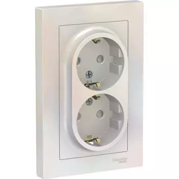 Двойная розетка Systeme Electric AtlasDesign ATN000426