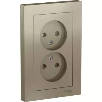 Двойная розетка Systeme Electric Atlasdesign ATN000522