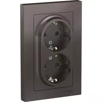 Двойная розетка Systeme Electric AtlasDesign ATN000626