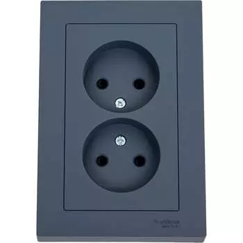 Двойная розетка Systeme Electric AtlasDesign ATN000722