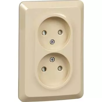 Двойная розетка Systeme Electric этюд PC16-106K