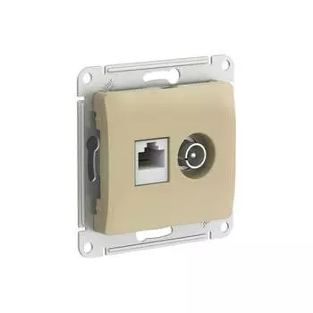 Двойная розетка Systeme Electric Glossa GSL000489