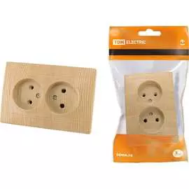 Двойная розетка TDM ELECTRIC Таймыр ЭКО SQ1814-0213