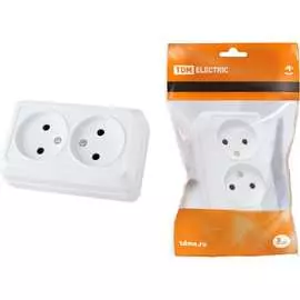Двойная розетка TDM ELECTRIC Ладога SQ1801-0112