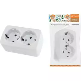 Двойная розетка TDM ELECTRIC Дача Народная SQ1824-0010