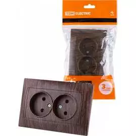 Двойная розетка TDM ELECTRIC Лама SQ1815-0424