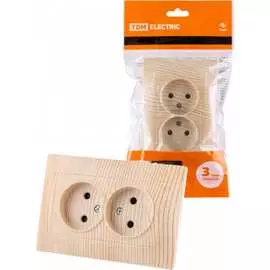 Двойная розетка TDM ELECTRIC Лама SQ1815-0312