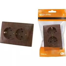 Двойная розетка TDM ELECTRIC ЭКО Таймыр SQ1814-0314