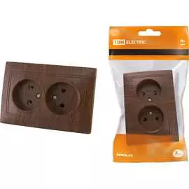 Двойная розетка TDM ELECTRIC ЭКО Таймыр SQ1814-0313