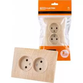 Двойная розетка TDM ELECTRIC Лама SQ1815-0324