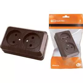 Двойная розетка TDM ELECTRIC Ладога SQ1801-0312