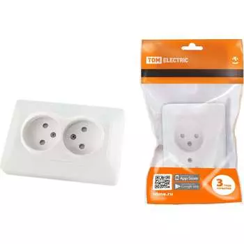 Двойная розетка TDM ELECTRIC Ильмень SQ1823-0015