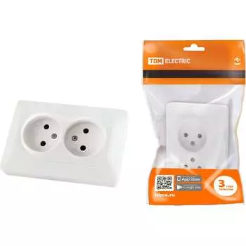 Двойная розетка TDM ELECTRIC Ильмень SQ1823-0011