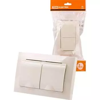 Двойная розетка TDM ELECTRIC Таймыр SQ1814-0176