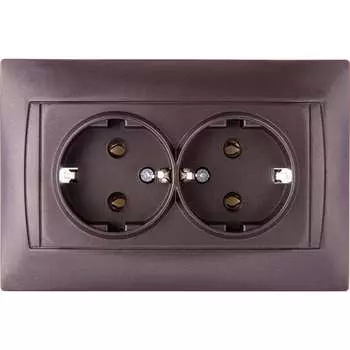Двойная розетка TDM Лама SQ1815-0525