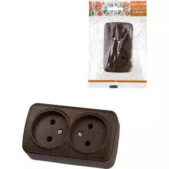 Двойная розетка TDM ELECTRIC Дача Народная SQ1824-0029