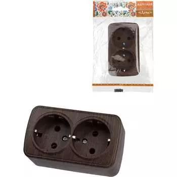 Двойная розетка TDM ELECTRIC Дача Народная SQ1824-0030