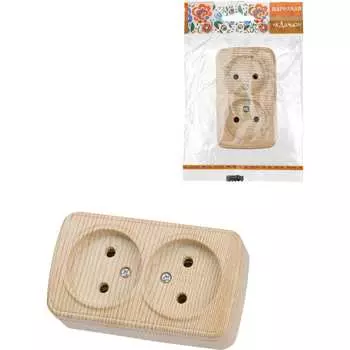 Двойная розетка TDM ELECTRIC Дача Народная SQ1824-0039