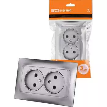 Двойная розетка TDM Лама SQ1815-0224