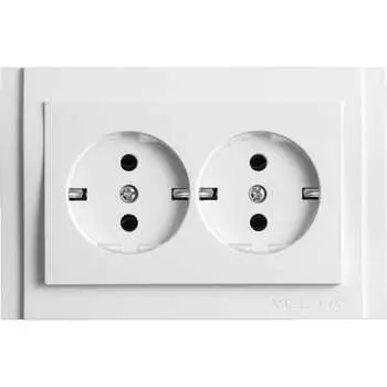 Двойная розетка Vesta Electric Verona F00050201BEL