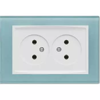 Двойная розетка Vesta Electric Exclusive Blue FRZ00040011SIN