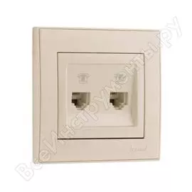 Двойная телефонная розетка Lezard DERIY 702-3030-138