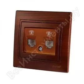 Двойная телефонная розетка Lezard MIRA 701-0505-138