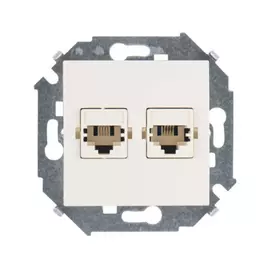 Двойная телефонная розетка Simon 1591589-031