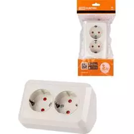 Двойная угловая розетка TDM ELECTRIC Ладога SQ1801-0243
