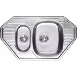 Двойная врезная кухонная мойка KAISER