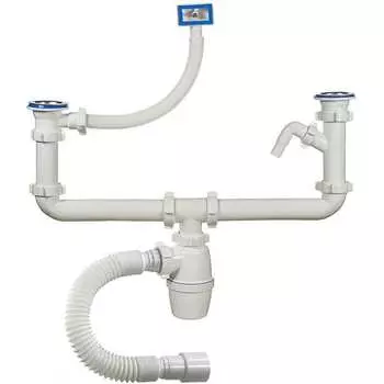 Двойной двухуровневый бутылочный сифон ORIO А-40091