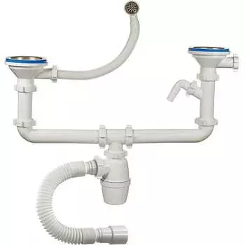 Двойной двухуровневый бутылочный сифон ORIO А-50092