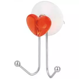 Двойной крючок Рыжий кот W2790-1 Сердце 004720