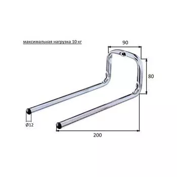 Двойной настенный крючок ALBERTS 802103