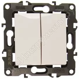 Двойной переключатель ЭРА 12-1106-01 Б0014663